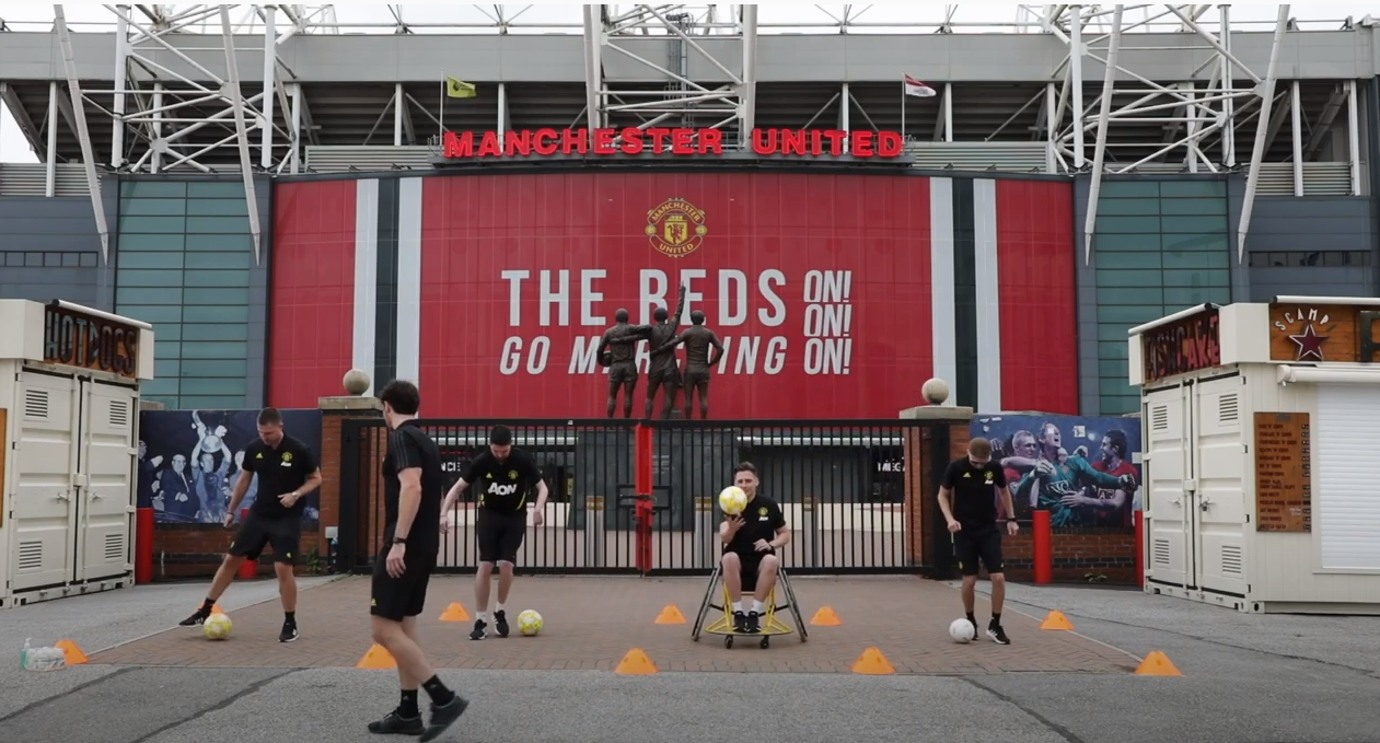 Football Workout by the Inclusive Reds: Step overs